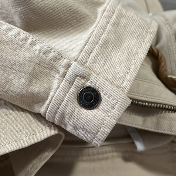 Lauren Ralph Lauren Women Jacket Large Leather Detail Cotton Blended - Picture 10 of 10